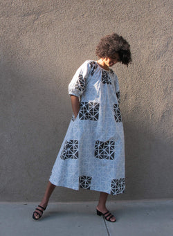 Goa Dress, geode print